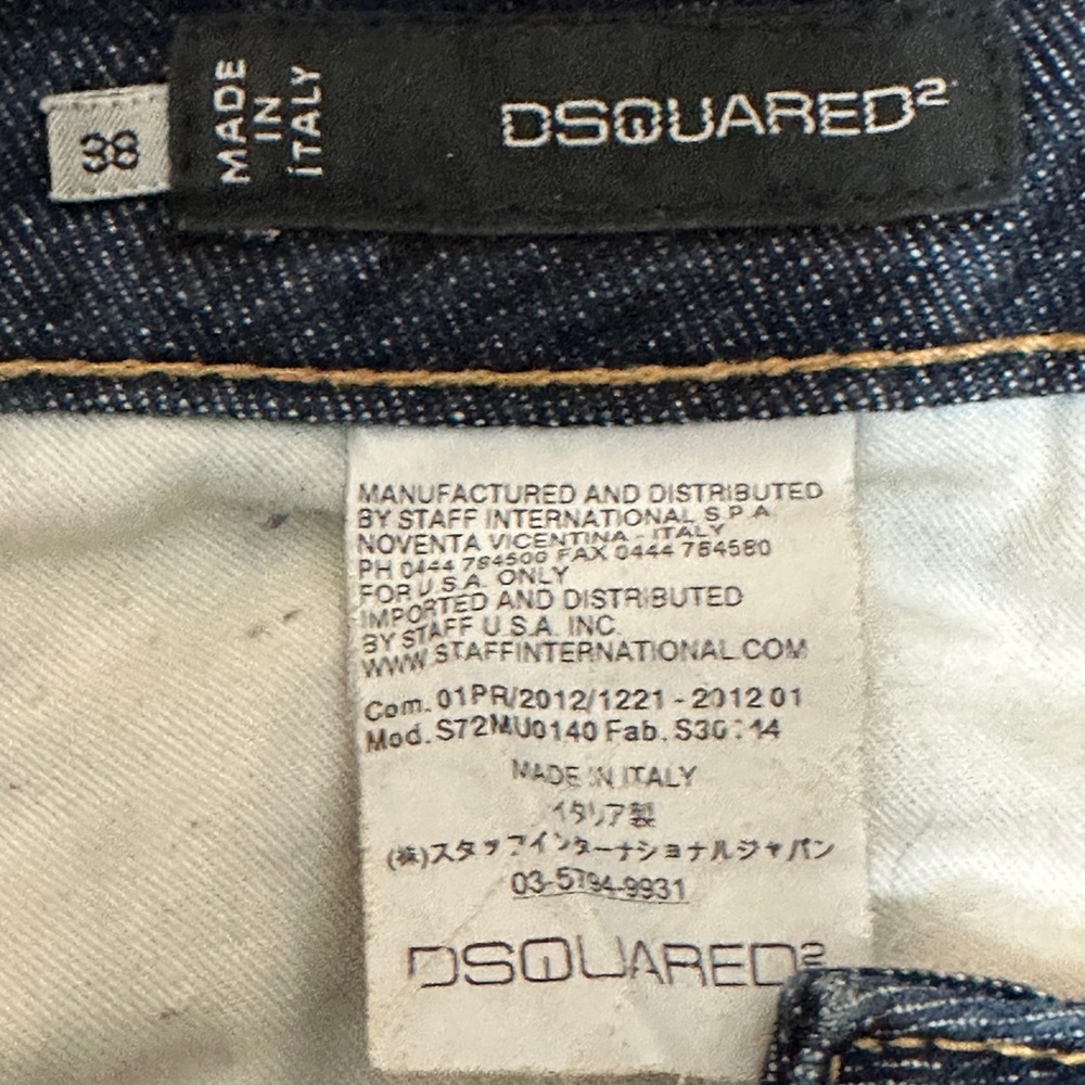 DSquared2 Women's Blue Jean Shorts size 38 Made in Italy - Picture 3 of 9